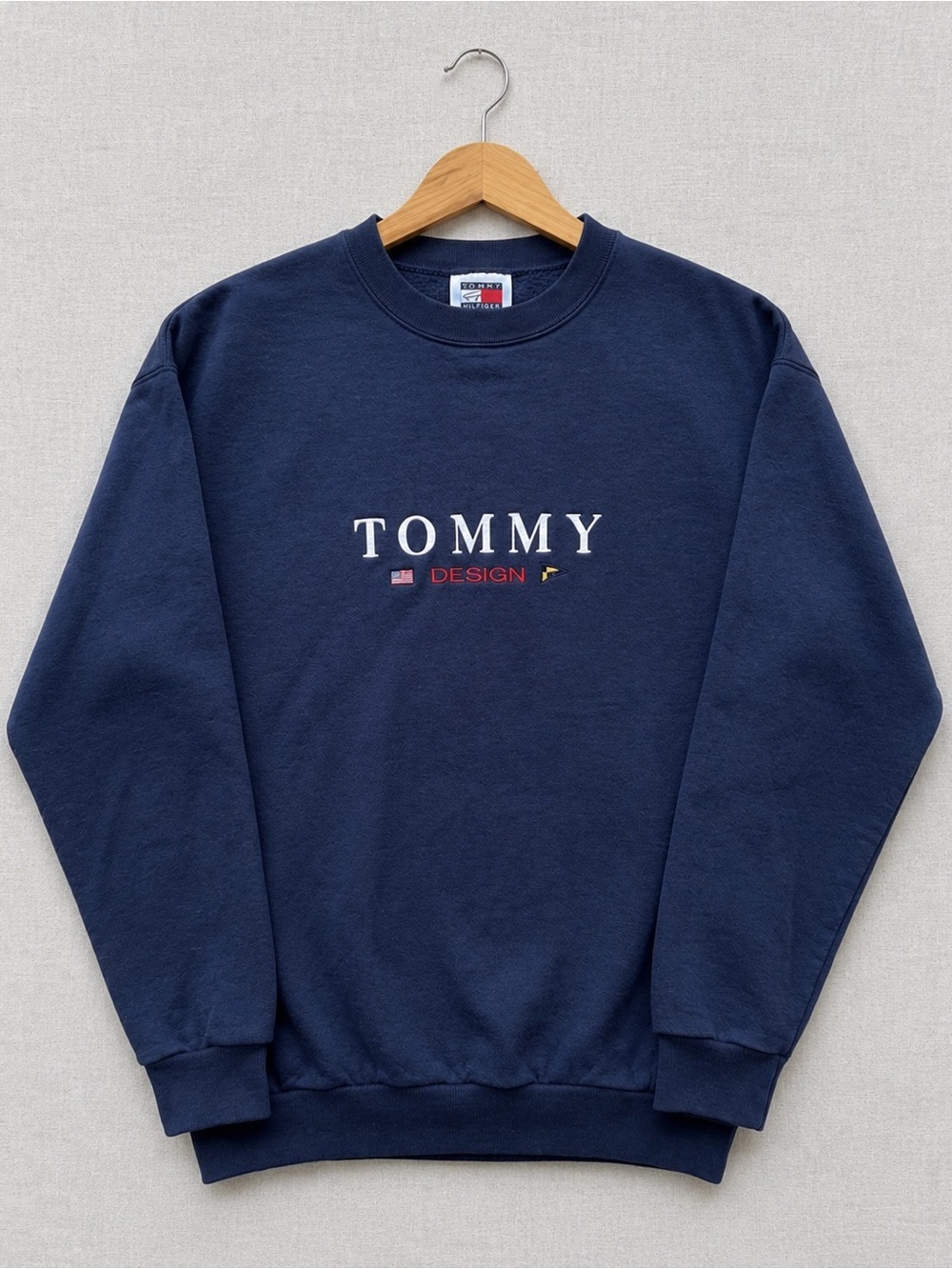 Tommy Hilfiger Blue Crew Neck Sweater